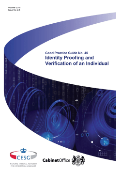 Identity Proofing and Verification of an Individual