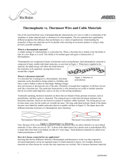 Thermoplastic vs. Thermoset Wire and Cable Materials