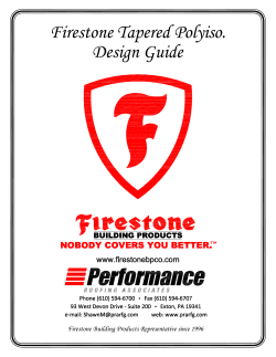 Firestone Tapered Polyiso. Design Guide