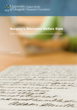 Hungary`s Bifurcated Welfare State