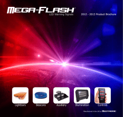 Lightbars Controls Illumination Auxiliary Beacons 2012