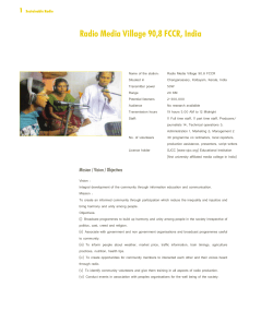 Radio Media Village 90,8 FCCR, India