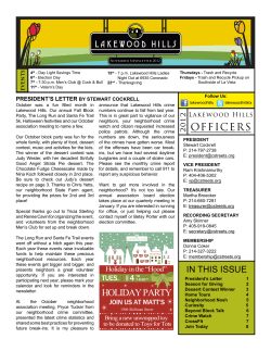 November - Lakewood Hills Neighborhood Association