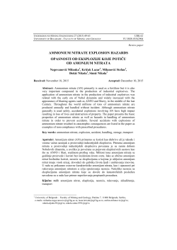ammonium nitrate explosion hazards opasnosti od eksplozije koje