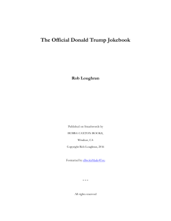 The Official Donald Trump Jokebook