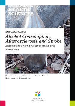 Alcohol Consumption, Atherosclerosis and Stroke Epidemiologic