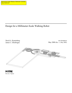 Design for a Millimeter-Scale Walking Robot