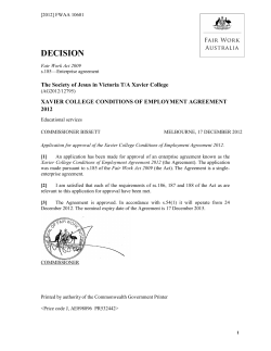 decision - IEU Vic/Tas