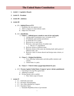 The United States Constitution