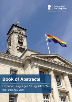 the Book of Abstracts