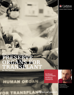 Molecular Physiology - Carleton University