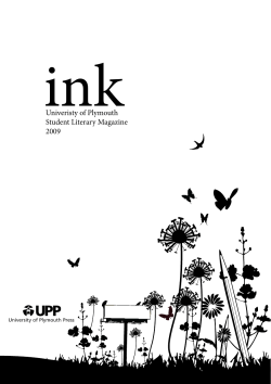 Univeristy of Plymouth Student Literary Magazine 2009