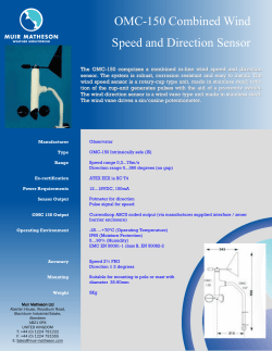 OMC-150 Combined Wind Speed and Direction Sensor