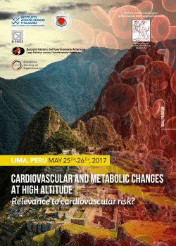 CARDIOVASCULAR and METABOLIC CHANGES AT HIGH
