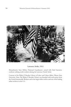 94 Lawrence Strike, 1912 - Westfield State University