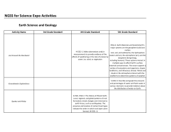 NGSS for the 2017 Science Expo Activities