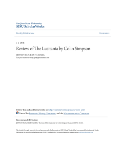 Review of The Lusitania by Colin Simpson