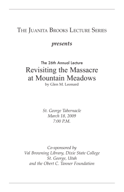 Revisiting the Massacre at Mountain Meadows