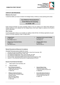 contacts and resources