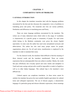 chapter - v comparitive views of problems
