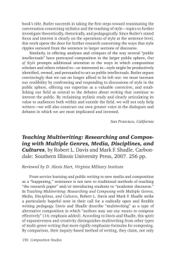 Teaching Multiwriting: Researching and Compos