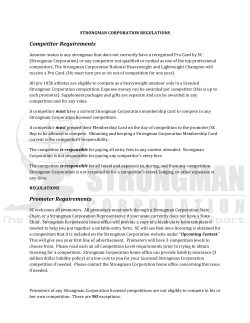 Fallfest Entry Form - Strongman Corporation