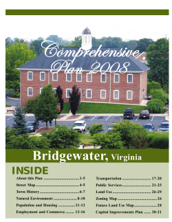 Comprehensive Plan - Town of Bridgewater