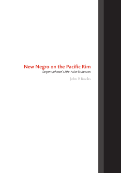 New Negro on the Pacific Rim: Sargent