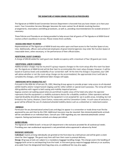 2016 Signature Policies and Procedures Guide