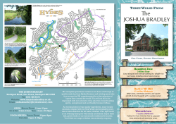 THREE WALKS FROM - The Joshua Bradley