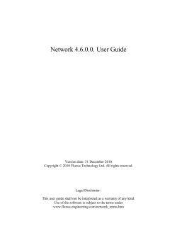 Network 4.6.0.0 User Guide - fluxus