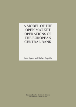 A model of the open market operations of the