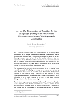 Art as the Expression of Emotion in the Language of Imagination