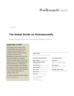 The Global Divide on Homosexuality