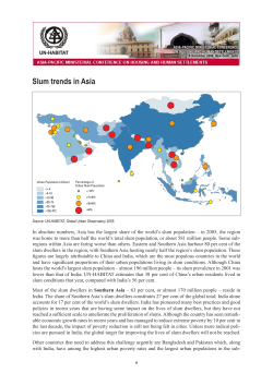 Slum trends in Asia - UN