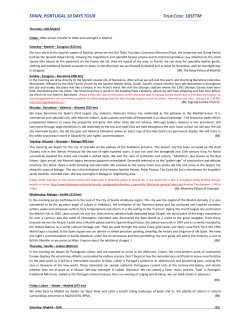 spain, portugal 10 days tour tour code: 10setm