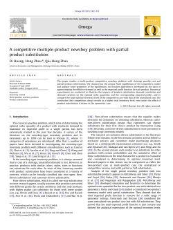 A competitive multiple-product newsboy problem with partial product