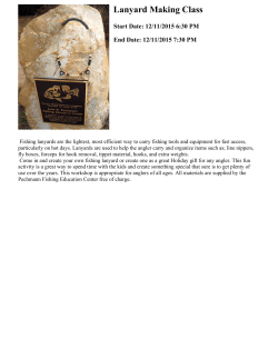 Lanyard Making Class