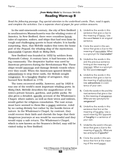 Grade Eleven: Unit Two Resources