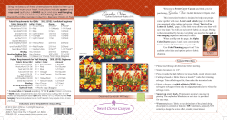 Fabric requirements. - Sweet Clover Canyon