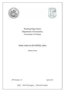 Some notes on divisibility rules