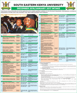 south eastern kenya university