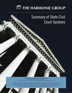 Summary of State Civil Court Systems