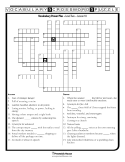 Lesson 18 - Prestwick House