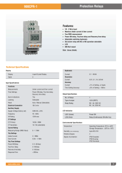 Protection Relays 900CPR-1