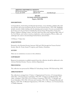 Tucson Festival Society collection