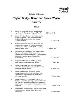 Taylor, Bridge, Baron and Sykes, Wigan