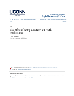 The Effect of Eating Disorders on Work Performance