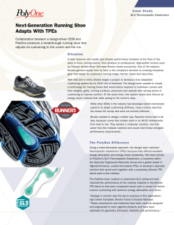 Next-Generation Running Shoe Adapts With TPEs