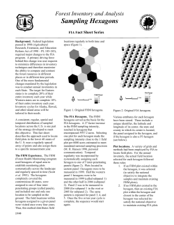 Sampling Hexagons - Forest Inventory and Analysis National Program